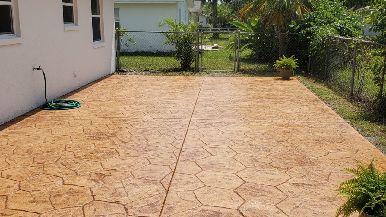 Concrete Driveways completed by Allied Concrete Company in New Smyrna Beach, FL