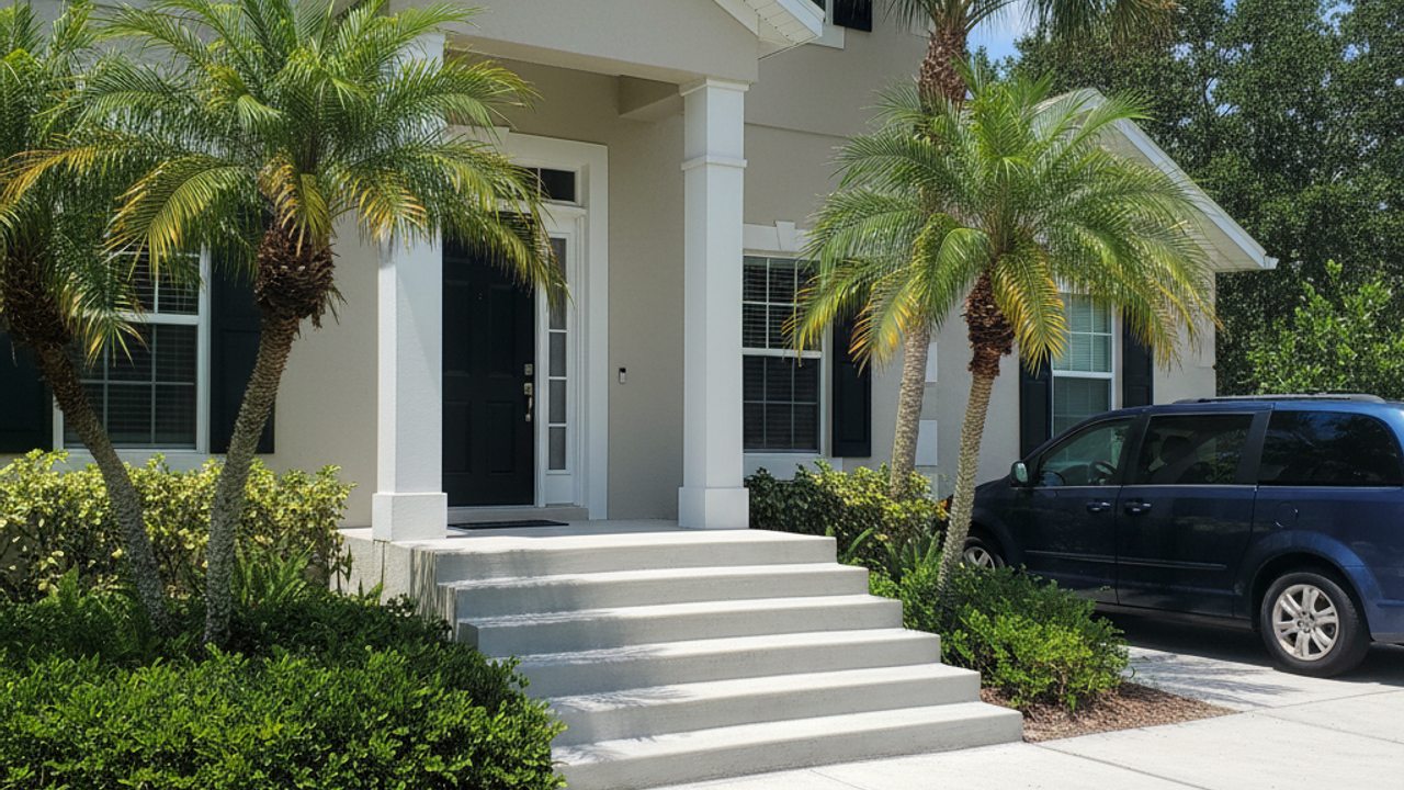 Concrete Resurfacing completed by Allied Concrete Company in Ormond Beach, FL